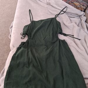 Aerie Dark Green Mini Dress